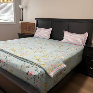 Infii Brida double bed duvet + king size bedsheet set #AQ1002